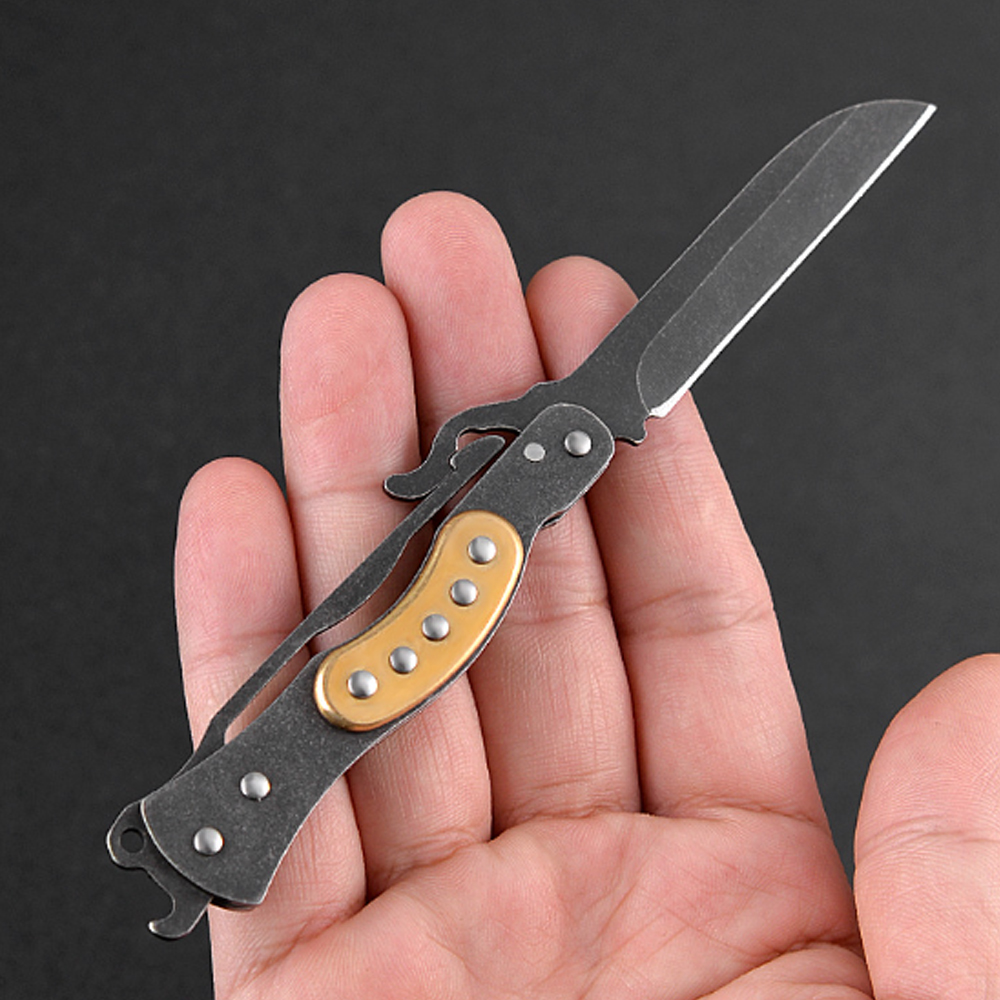 Vintage Collectible Knife - Herramienta de bolsillo plegable de estilo