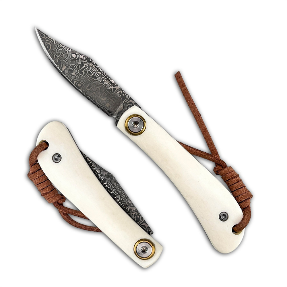 Vintage Collectible Knife - Cuchillo Plegable Compacto Vintage de Damasco