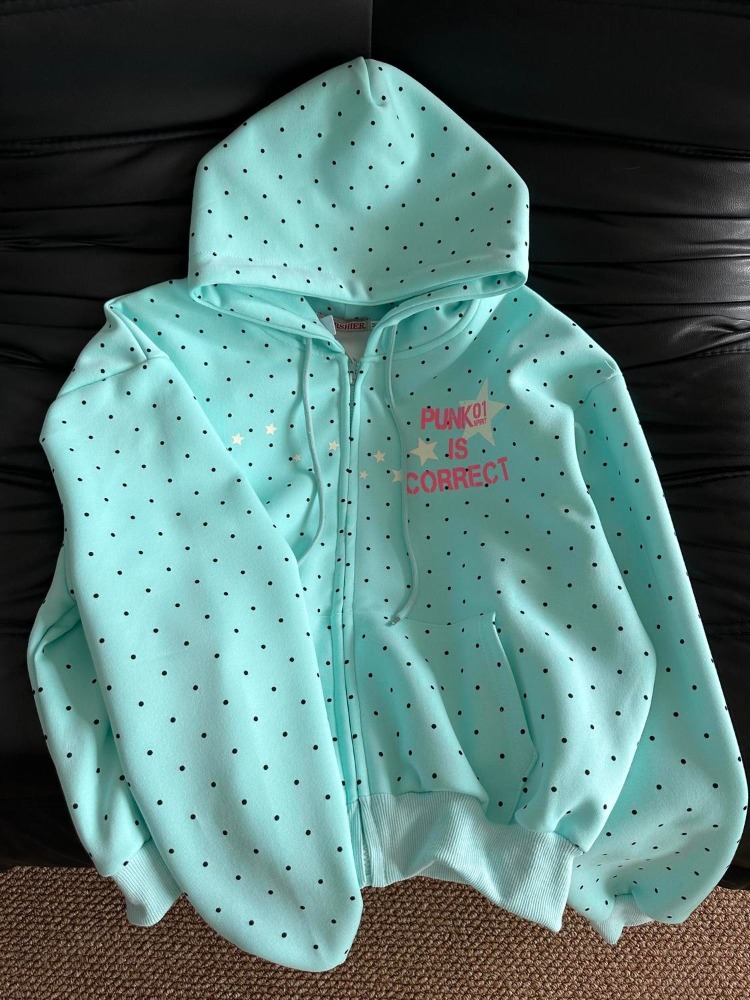 Vintage Zip Hoodie - Sudadera con Capucha Estilo Americano Y2K,