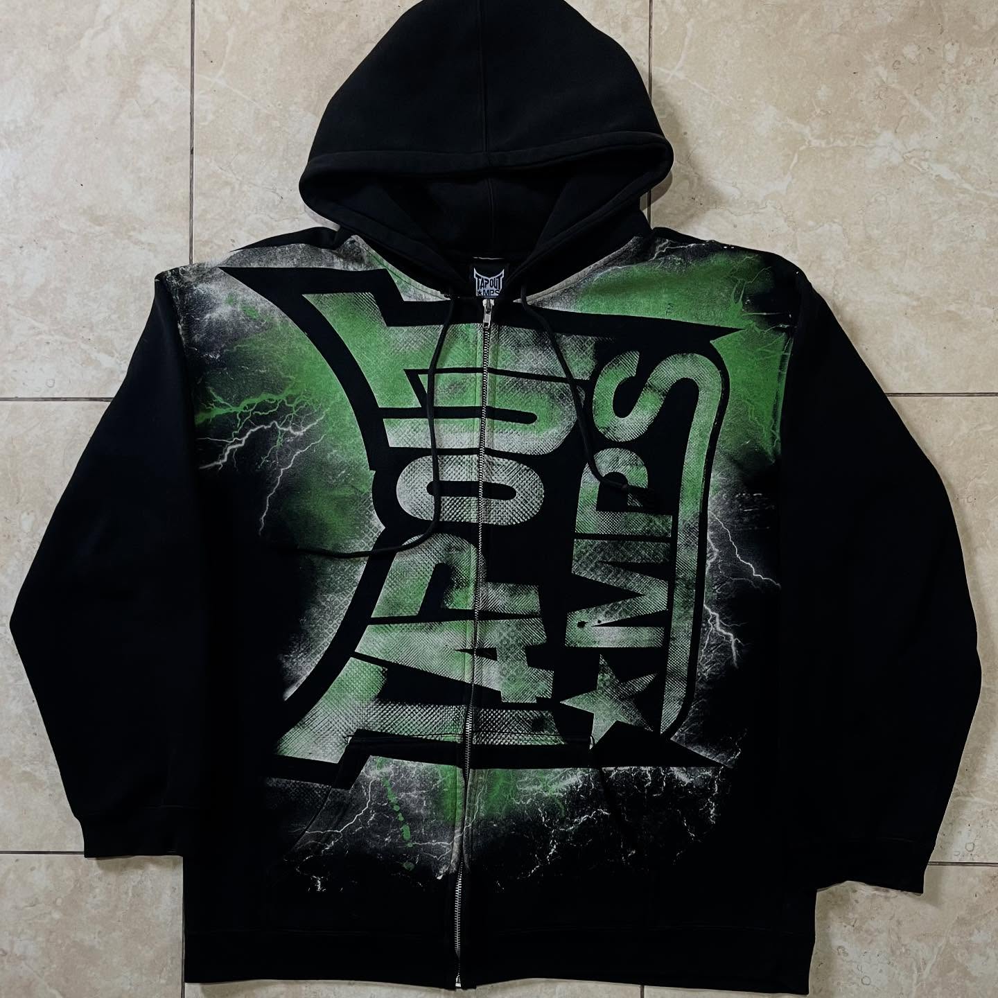 Vintage Zip Hoodie - Sudadera con capucha y cremallera con