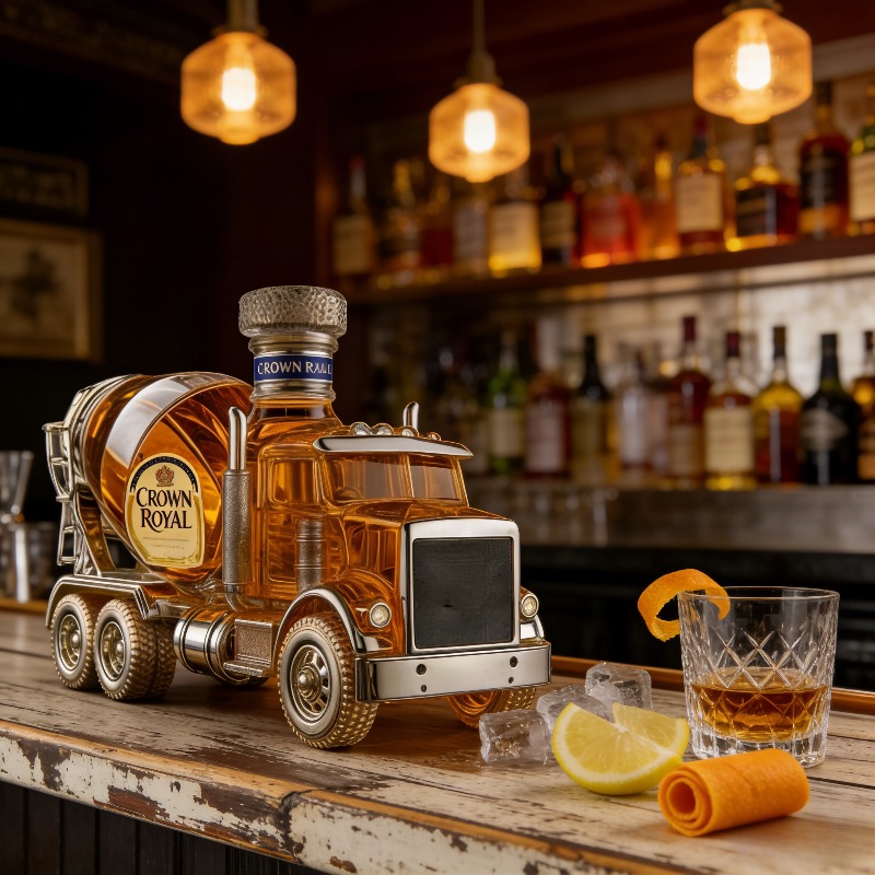 Vintage Collectible Liquor Bottles - Decantador de Whisky de Vidrio con