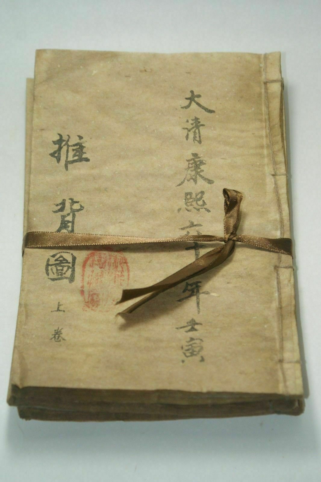 Vintage Collectible Books - Libro antiguo chino antiguo pintado a