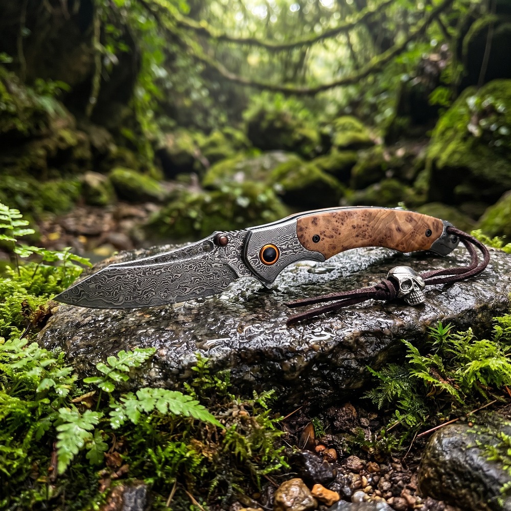 Vintage Collectible Knife - Cuchillo Plegable de Alta Dureza con