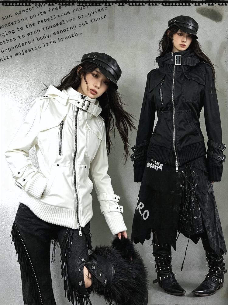 Vintage Zip Hoodie - Sudadera con Capucha y Botones Estilo