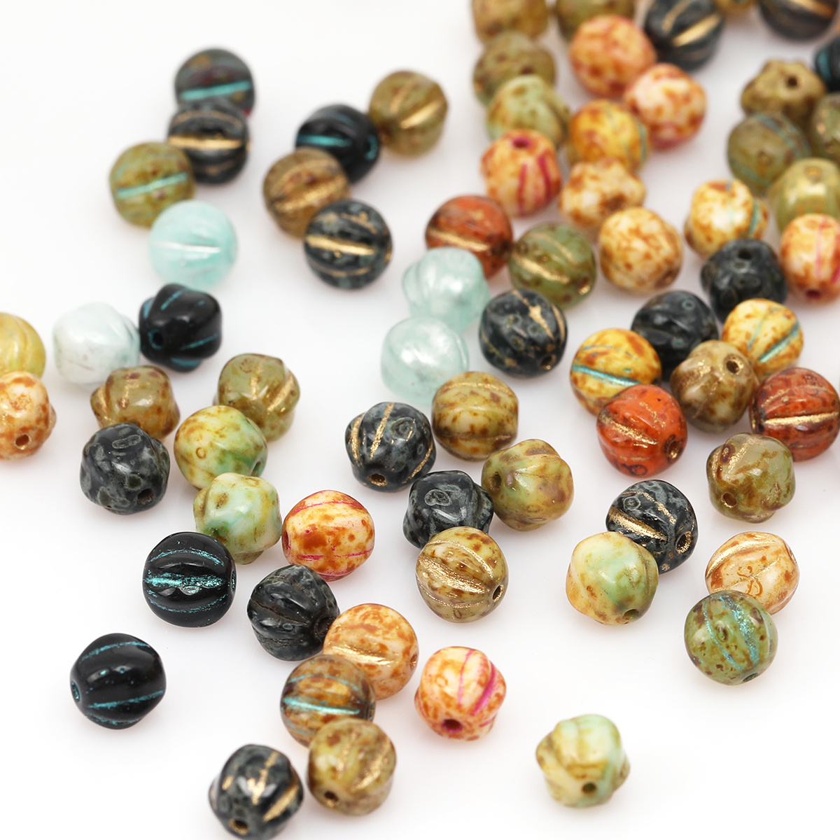 Vintage Collectible Marbles - Aproximadamente 12/28 piezas de cuentas de