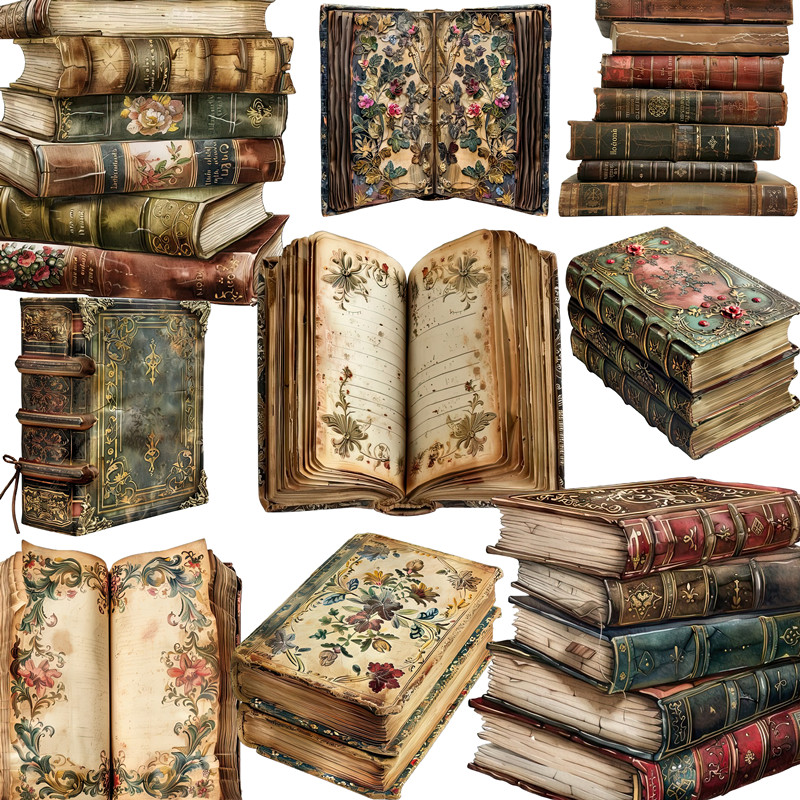 20 unids/pack pegatinas de lib - Vintage Collectible Books reseña y precio