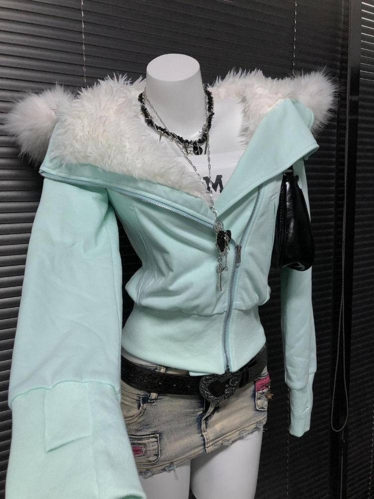 Abrigo con capucha ajustado Vi - Vintage Zip Hoodie reseña y precio