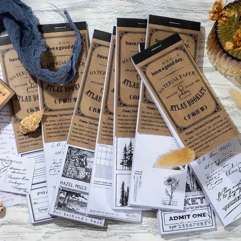 Paquete de 20 Pegatinas Variad - Vintage Collectible Books reseña y precio