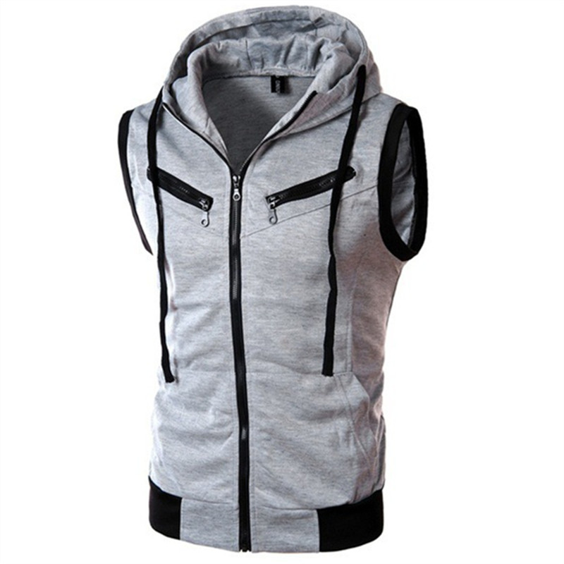 Nuevos chalecos sin mangas con - Vintage Zip Hoodie reseña y precio