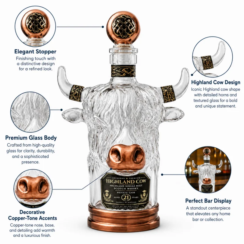 Novedoso Decantador de Whisky  - Vintage Collectible Liquor Bottles reseña y precio