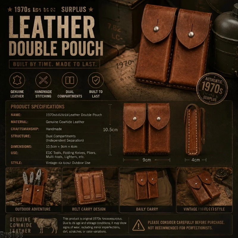 Funda de Cinturón EDC de Cuero - Vintage Collectible Knife reseña y precio