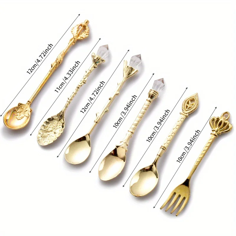6 uds cucharas Vintage tenedor - Vintage Collectible Spoons reseña y precio