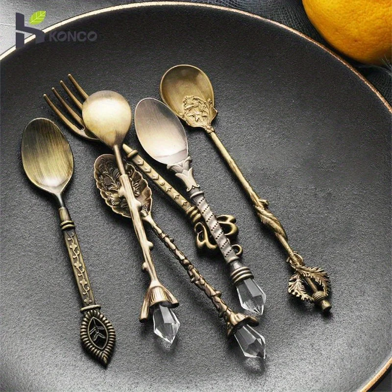 6 uds cucharas Vintage tenedor - Vintage Collectible Spoons reseña y precio