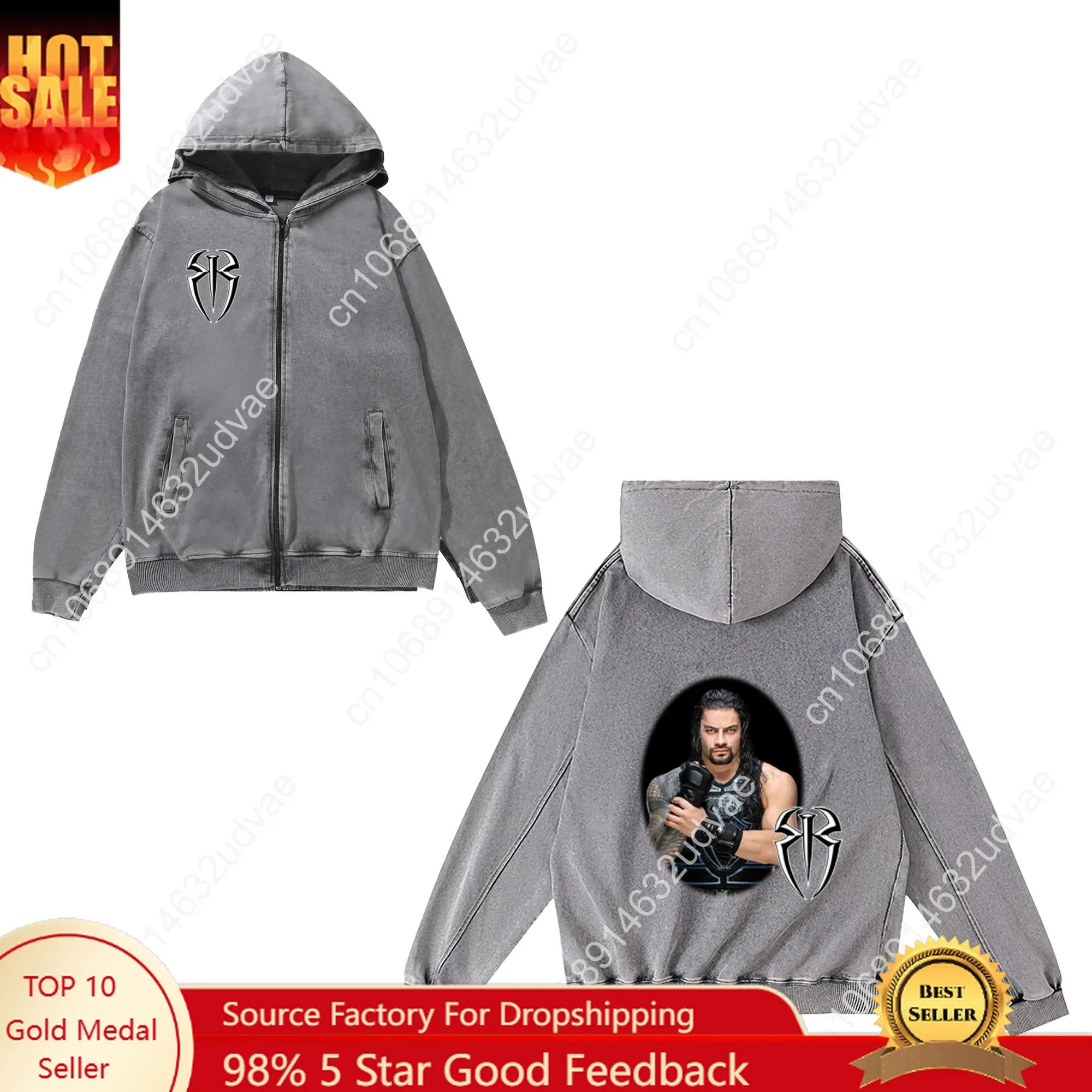 Sudadera con cremallera Roman  - Vintage Zip Hoodie reseña y precio