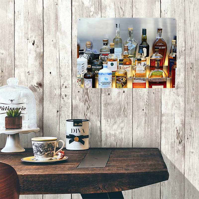 Póster de colección de botella - Vintage Collectible Liquor Bottles reseña y precio